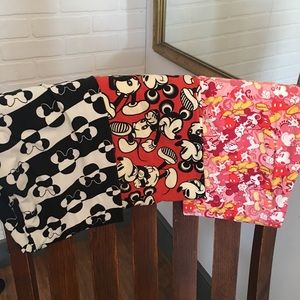 OS Disney Lularoe Leggings Set of 3 pairs